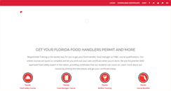 Desktop Screenshot of myfloridafoodhandler.com